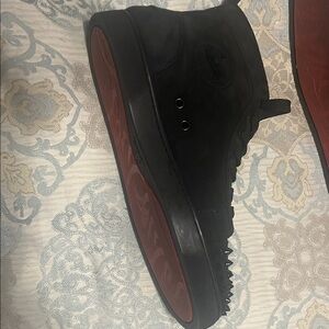 Christian Louboutin Black and Red Men's Sneakers